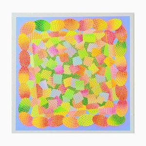 Mardi Gras, Tierras iluminadas por el sol, Pintura abstracta, 2020