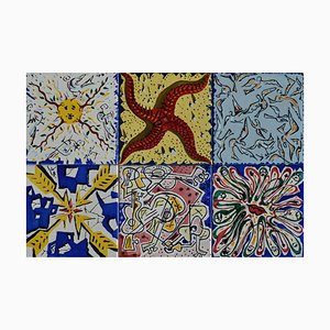 La Suite Catalane Tiles by Salvadore Dali, 1954, Set of 6