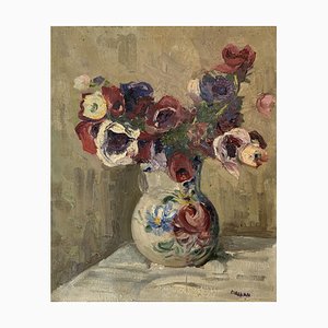 Henry Meylan, Bouquet dans un vase, 1930