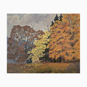 Adolphe De Siebenthal Bäume im Herbst, 1914