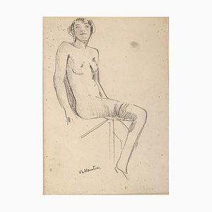 Benjamin Vautier II Naked Sketch, 1941