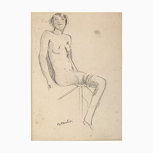 Croquis Benjamin Vautier II Naked Sketch, 1941