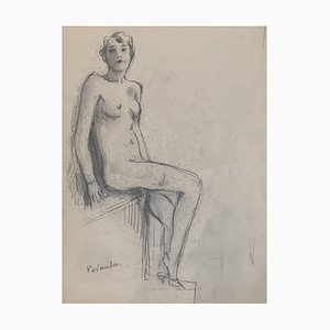 Bosquejo desnudo de Benjamin Vautier II, 1941