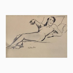 Benjamin Vautier II Naked Sketch, 1937