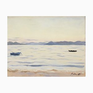 François Salvat, Boats on the Water, 1946