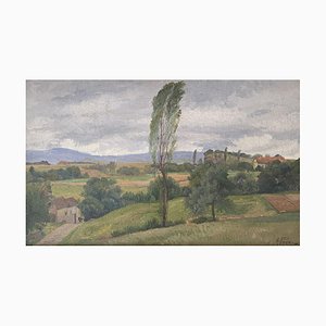 Antoine Ponchin, Country Landscape, 1910