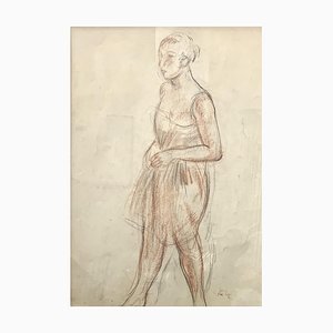 Henri Fehr Female Sketch, 1930