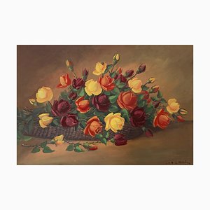 Panier à Roses Eugene Devaud De Madelin, 1970