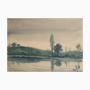 Lago di Sergio Cecchi Paysage, 1960