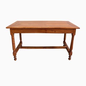 Mesa rectangular de madera maciza, finales del siglo XVIII