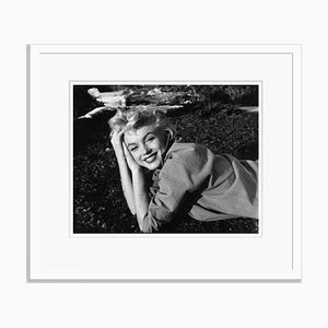 Marilyn Monroe Silver Gelatin Resin Print Framed in White by Baron