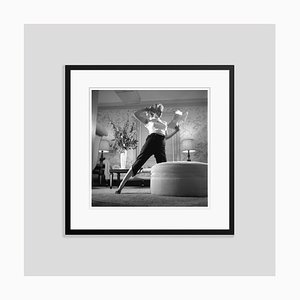 Marilyn Monroe Portrait Session Silver Gelatin Resin Print Framed in Black by Earl Theisen