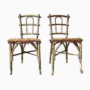 Sedie da salotto in finto bambù di Thonet, set di 2