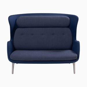 Blue and Grey Ro Sofa by Jaime Hayon for Fritz Hansen