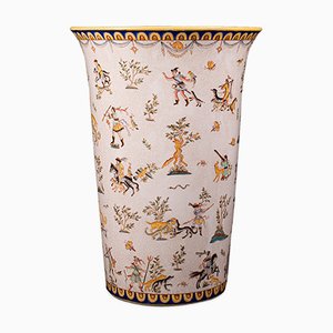 Großer orientalischer Vintage Keramik Schirmhalter oder Vase