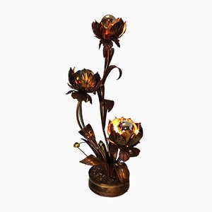 Floral Lamp from Maison Jansen, 1970s
