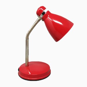 Red Table Lamp from Veneta Lumi, Italy, 1970s