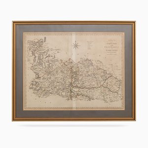 19th Century Map of North Part of West Riding of Yorkshire by John Cary, 1800s