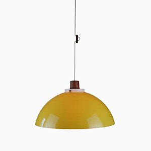 Lámpara colgante de Uno & Östen Kristiansson para Luxus, Vittsjö, Suecia, años 60