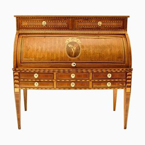 Louis XVI Cylinder Secretaire with Marquetry, France, 1775