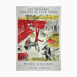 Poster Les Peintres Témoins de Leur Temps, Poster Litografia di Marc Chagall, 1963