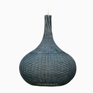 Mid-Century Swedish Basketwork Pendant Light