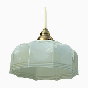 Rod Pendant Luminaire with Glass Shade