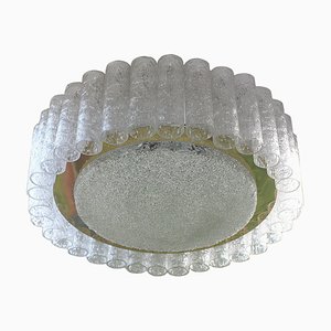 Mid-Century Crystal Flush Mount