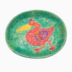 Assiette Flat Pelican par Carolina Pholien, 2020