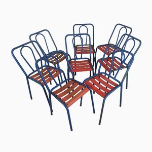 Metal Chairs from Tolix, Set of 8