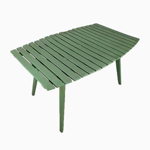 Mesa de jardín plegable de madera