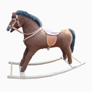 Vintage Wooden Rocking Horse, 1960s