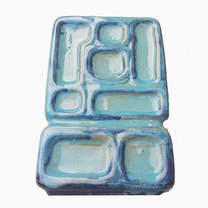 Turquoise Rectangular Ceramic Vase