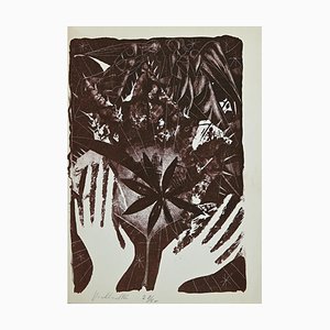 Lithographie Mariano Villalta, Hands in Nature, 1960s