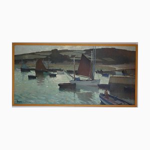 Henry Maurice Cahours, Boats in the Harbor, 1930