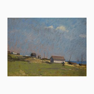 Edward Chappel, Baraques, Pastel, 1910