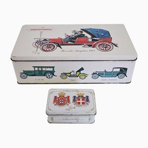 Noblesse Oblige Coffee Tins from Eduscho, 1970s, Set of 2