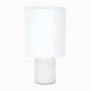 Table Lamp in White Glass, 1970s