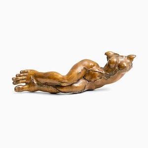 Michael Black (1939 in Krefeld), Bronze Sculpture of a Reclining Woman
