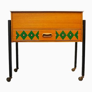 Teak Painted Cabinet, Late 1960s