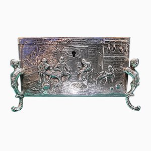 Silver Box with Lockable Lid & 19th Century Gilt Interior from Georg Roth & Co Hanau, 1700s