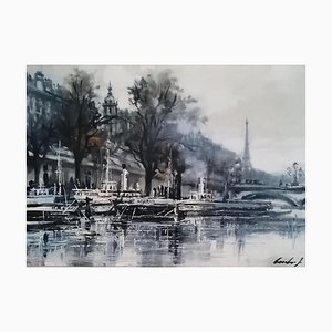 Sergio Cecchi, Quai De La Seine, Paris, 1952