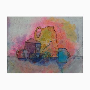 Miyuki Takanashi, Desktop Tour-la-la-la, 2018, Mixed Media on Canvas