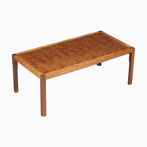 Mesa de centro danesa escandinava de madera maciza de Rolf Middelboe para Tranekaer