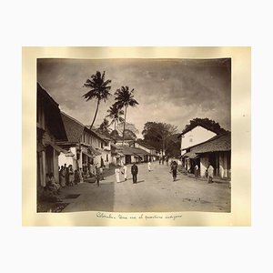 Unknown, Ancient Views of Colombo, Sri Lanka, Albumen Prints, 1890s, Set of 2