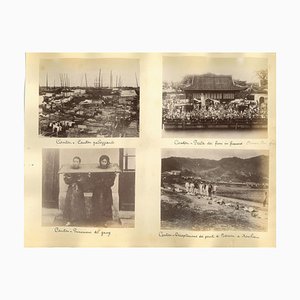 Desconocido, crimen y castigo en Cantón, fotografías etnográficas, década de 1880/90. Juego de 6