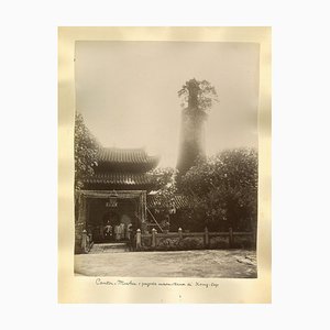 Desconocido - Vista antigua del templo de Cantón - Impresiones originales de albúmina - década de 1890