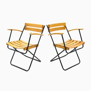 Folding Chairs, 1970s, Set of 2