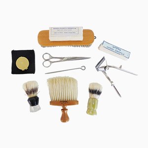 Italian Barber Set, 1970s, Set of 10