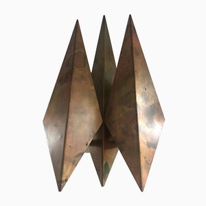 Danish Copper Wall Lamp by Svend Aage Holm Sorensen for Holm Sorensen & Co., 1960s